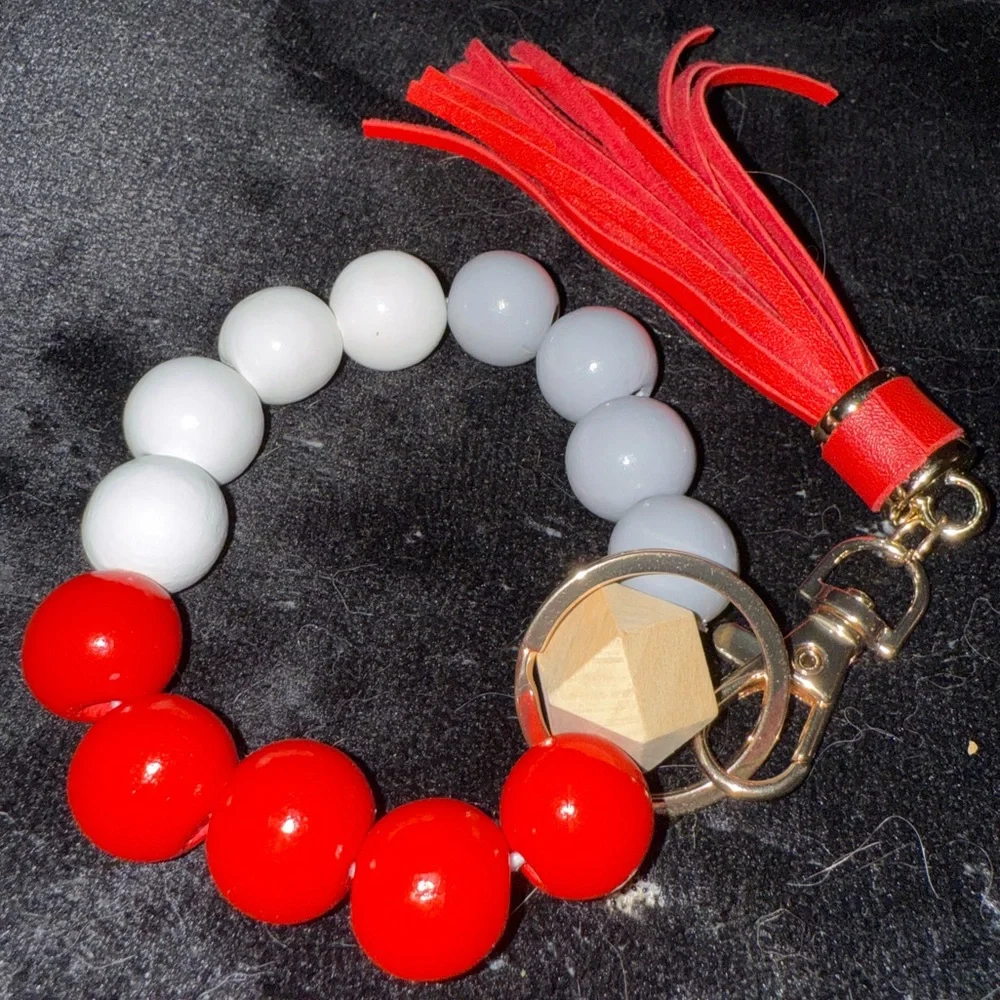 Taylor Swift Red and White Keychain Set